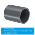 thumbnail image 4 of Unique Bargains UPVC Pipe Fitting 1.26 Inch Socket, 6 Pack Straight Coupling, Grey, 4 of 5