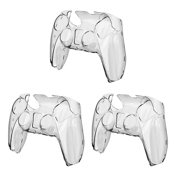 Reemplazo ultrafino de la cubierta protectora Methold para manija de controlador de juego PC para PS5 Transparente