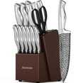 thumbnail image 1 of Juego de cuchillos Astercook de 15 piezas con bloque afilador incorporado, 1 of 9