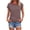Brown, variant on Trendy Tshirts for Women Cap Sleeve Striped Tops Crewneck Basic Casual Summer T Shirts,XXXL,Gray