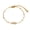 SL41826, variant on 18K Gold-Plated Stainless Steel Nautical Double-Layer Bracelet with Shell, Heart & Rhinestone Charms, Coastal & Charming