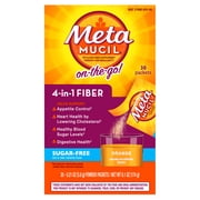 Metamucil On the Go Fiber, Sugar-Free, Psyllium Husk, GLP-1 Friendly Fiber>, 30 Packets