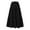 Black, variant on Ediodpoh Womens Skirt Women's Spring Summer Casual High Waist Linen Solid Color Pleated Loose Swing Half Length Skirt L