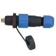 thumbnail image 3 of Conector De Alimentación De Aviación, Enchufe Impermeable Protección IP68 Cableado De Soldadura Rosca M13x1 Mm Contactos De Cobre Para Comunicaciones Para Instrumentación, 3 of 7