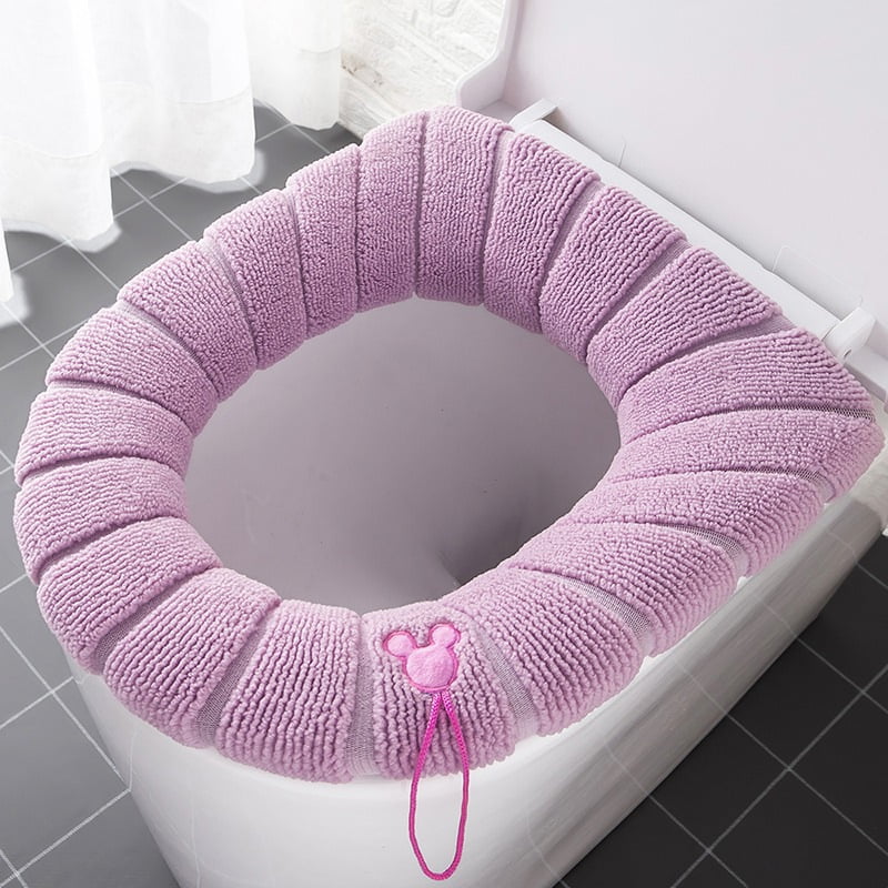 Details about   Universal Warm Soft Washable Toilet Seat Cover Mat Set Home Decor Closestool Mat 