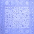 thumbnail image 1 of Ahgly Company Indoor Square Persian Blue Traditional Area Rugs, 6' Square, 1 of 4