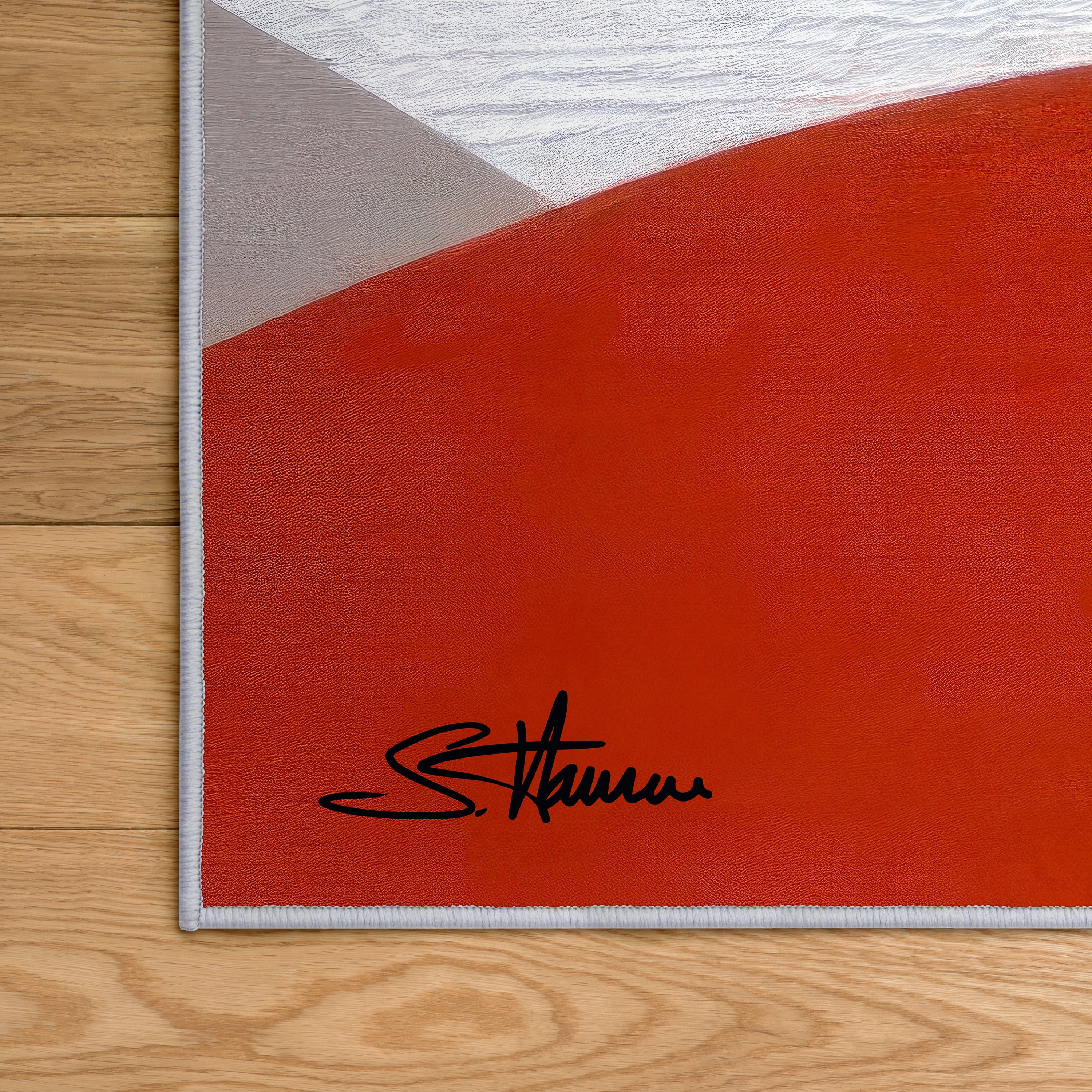 A Matter of Form I Washable Abstract Art Area Rug size 5'x8', Power-loomed, Heavenly Softness with Non-Slipping Backing