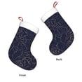 thumbnail image 3 of Bingfone Navy Dark Blue Print Personalized Christmas Stocking - Snowman Design Large 18 inch,Family Holiday Season Decor, 3 of 7