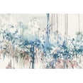 thumbnail image 2 of Isabelle Z 24x17 White Modern Wood Framed Museum Art Print Titled - Blue Ivy Garden, 2 of 4