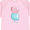 thumbnail image 4 of Inktastic Cute Axolotl Sitting on a Bubble Boys or Girls Long Sleeve Baby Bodysuit, 4 of 5