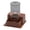 Brown, variant on Reptile Water Dispenser Automatic Detachable Stable Terrarium Water Bowl for Geckos Hermit Crabs Amphibians Small Reptile Habitat White