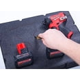 thumbnail image 4 of Econo Foam Inserts- Fits Milwaukee Packout ™ 48-22-8424 (2 Piece Foam Kit) Black/Red, 4 of 7