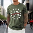 thumbnail image 2 of 250Th Anniversary Usa Shirt Men's T Shirts Graphic T Shirts Men's Casual Short Sleeve T Shirt Comfortable Breathable Tee for Daily Wear Couples Matching Outfit, 2 of 4