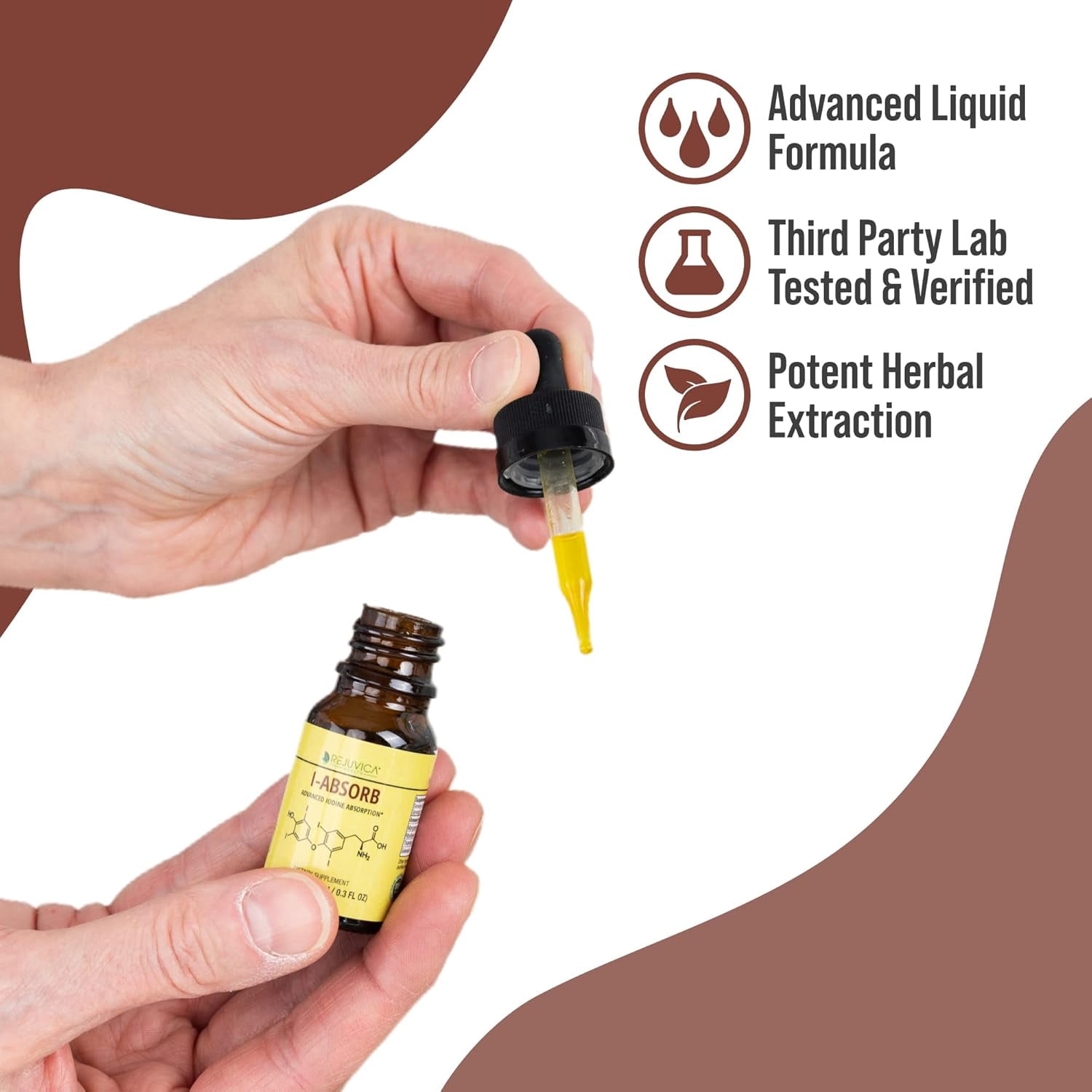 Active Iodine + iAbsorb Bundle - Nascent Iodine Drops - Liquid Delivery - Supports Healthy Energy, Vitality & Iodine Levels