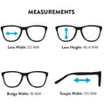 thumbnail image 6 of Nunique by Nunique Unisex The Future Is Mimi Classic Torty Manhattan Black Clear as Slay Sunglasses, Black, 6 of 13