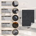 thumbnail image 6 of Ottomanson Non-Slip Area Rug for Living Room 2'7" x 5' Stain-Resistant Low Pile Floor Carpet, Black, 6 of 9