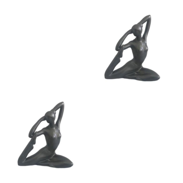 Matsuzay Decoración de cerámica para chica de Yoga, estilo Simple moderno, portátil, de Color sólido, elegante, que no se desvanece, para Type11 NO11