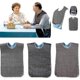 thumbnail image 1 of 3 Pack Adult Bibs With Crumb Catcher - Washable Adult Dining Bib, Lar Adult_a-9, 1 of 5