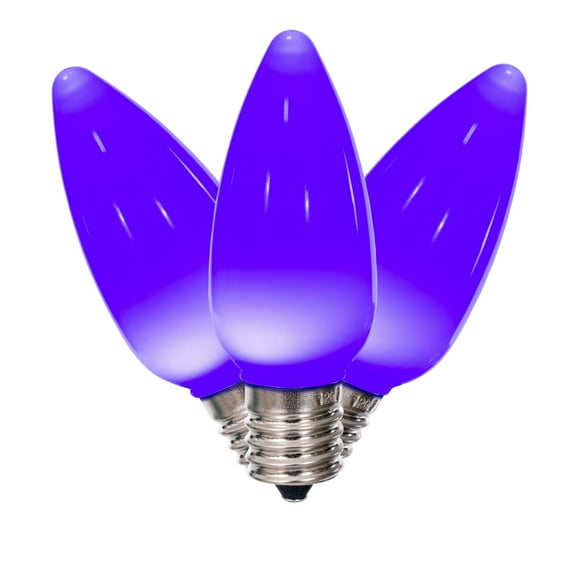 Vickerman C9 Ceramic LED Purple Bulb, package of 25
