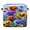 Multicolor 4, variant on CURLYOOT 13 x 13 Inch Cube Storage Bin, Sunflower Yellow Floral Fabric Storage Cube Baskets, Closet Shelves Foldable Bins with Leather Handles for Home Organizer
