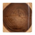 thumbnail image 3 of bali & pari Eliada Hand-carved Suar Wood Side Table Wavy Sculptural Accent Table, 3 of 6