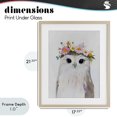 thumbnail image 4 of Stupell Industries Cottage Flower Crown Owl Birch Framed Print Under Glass, 17 x 21, by The Prints Vibe, 4 of 8