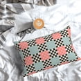thumbnail image 3 of Salouo Colorful Checkered Pattern Pillow Cases,1PC Pillow Covers with Envelope Closure Decorative Pillow Case for Bed Couch,Pillows Not Included-14"x20", 3 of 6