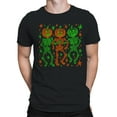 thumbnail image 2 of Pumpkin Skeleton Dance Party Men's T-shirt, 2 of 3