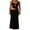 Black, variant on Women Bodycon Spaghetti Strap Cutout Maxi Dress Hollow Sexy Fitted Dresses Slip Long Dress Evening
