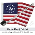thumbnail image 2 of WATSY 2" x 18" US Yacht Ensign Boat Outdoor Flag, 2 of 5