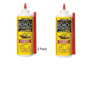 Harris Boric Roach Powder with Lure 16 oz. 2-Pack