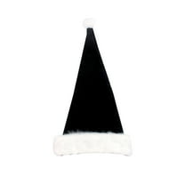 Uxgjfwu Plush Christmas Hat for Adults Festive Holiday Headwear Halloween Winter Party Accessory with Long Fur