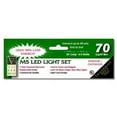 thumbnail image 3 of 70 Multi Color LED Lights / Green Wire 9Ft. Icicle Christmas Light Set, 3 of 4