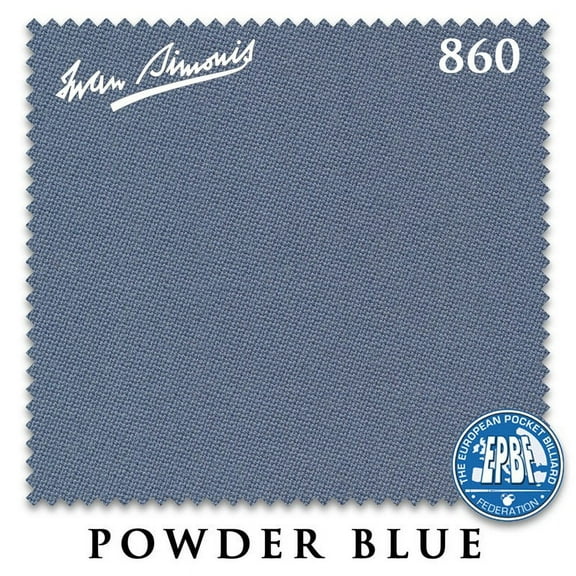 8' Oversized Simonis 860 Pool Billiard Table Cloth - Powder Blue - AUTHORIZED DEALER