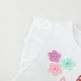 thumbnail image 6 of WIBACKER Summer Little Girl's Casual Cotton Dress Ruffled Sleeve Party Tutu Dresses - Flower Unicorn, 6 of 6
