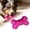 Pink, variant on 1PC Bone-Shaped Dog Chew Toy, Silicone Bone Puppy Teething Toy, Textured Pet Bite Toy for Small Dogs, Interactive Fetch Chew Toy, Indoor Outdoor Play, Green