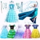 thumbnail image 2 of Disney-vestido de princesa Elsa y Anna para niños, disfraz de Frozen Rapunzel, para fiesta de cumpleaños, de 2 a 10 años, 2024, 2 of 5
