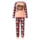 thumbnail image 2 of Conjuntos De Pijamas A Juego De La Familia De Halloween Estampado De Dibujos Animados A Cuadros Con Letras XBTCLXEBCO XL;Mamá Morena, 2 of 6
