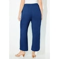 thumbnail image 2 of Catherines Women's Plus Size Anywear Pucker Cotton Wide Leg Pant, 2 of 6