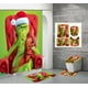 thumbnail image 4 of Cortina de ducha con diseño de El Grinch, resistente al agua y al moho, impresa digitalmente en 3D HD, 4 of 6