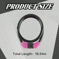 thumbnail image 2 of MELIVO Bike Lock,16.54" Motorcycle Lock,Cable Bicycle Lock Bike Lock For Kids,Pink, 2 of 7