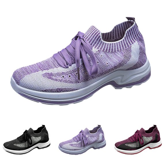 AUDeals Women's Walking Shoes, Slip On Memory Foam Sneakers with Breathable Lightweight Comfort for Travel and Workout