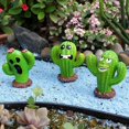 thumbnail image 5 of Garden Cactus Set,Three Small Flower Bonsai Ornaments,Cactus Sculpture,Halloween Garden Set Miniature,Outdoor Decorations Home Decor,Landscape, 5 of 5