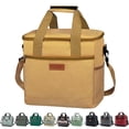 thumbnail image 1 of Bolsa térmica Iknoe plegable para 24 latas, a prueba de fugas, color caqui, 1 of 6