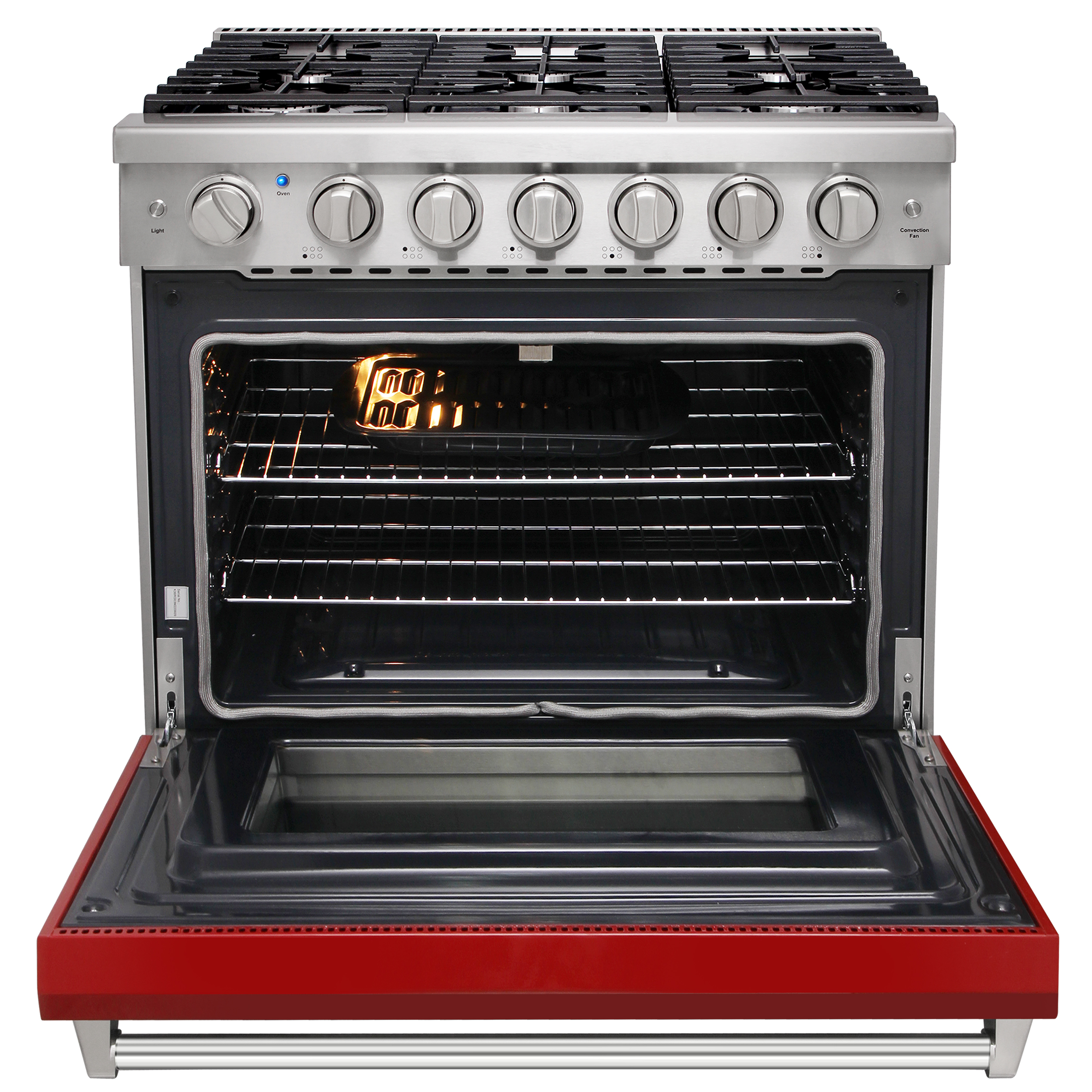 Kostch 36’’Natural Gas Range with 6.0 cu. ft. Oven, 6 Burners Cooktops,  110V