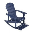 thumbnail image 3 of Zero Gravity Collection Adirondack Rocking Chair Navy Blue, 3 of 5