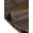 thumbnail image 5 of DARING DIVA Women's Faux Leather Flared High Waist Bell Bottom PU Trousers M Coffee, 5 of 6