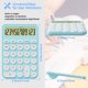 thumbnail image 2 of Calculadora escolar de 12 dígitos, tamaño de mesa 16 x 11 cm, botones grandes, pantalla LCD fácil de usar, pantalla inclinable 15° para calculadoras infantiles, 2 of 5