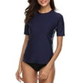 thumbnail image 1 of Charmo Rash Guard Women's Rashguard Swimsuit Short Sleeve UV Protection Swim Shirt UPF 50+, 1 of 6