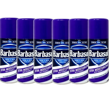 Barbasol Thick & Rich Extra Moisturizing Shaving Cream, 7 Oz, - 6 Pack